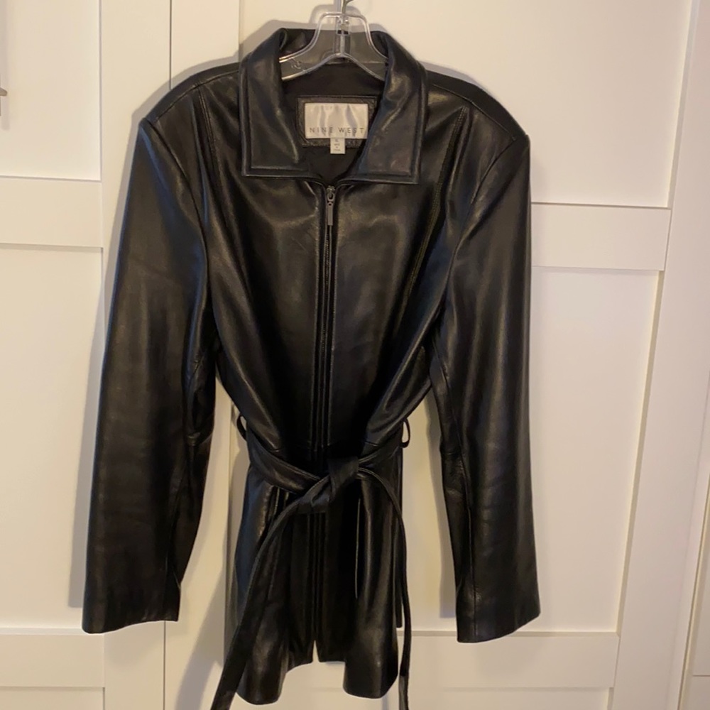 Nine West Leather Jacket/Coat